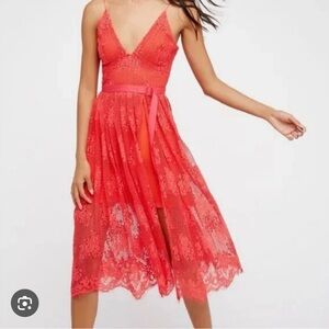 NWT Free People dress - in watermelon